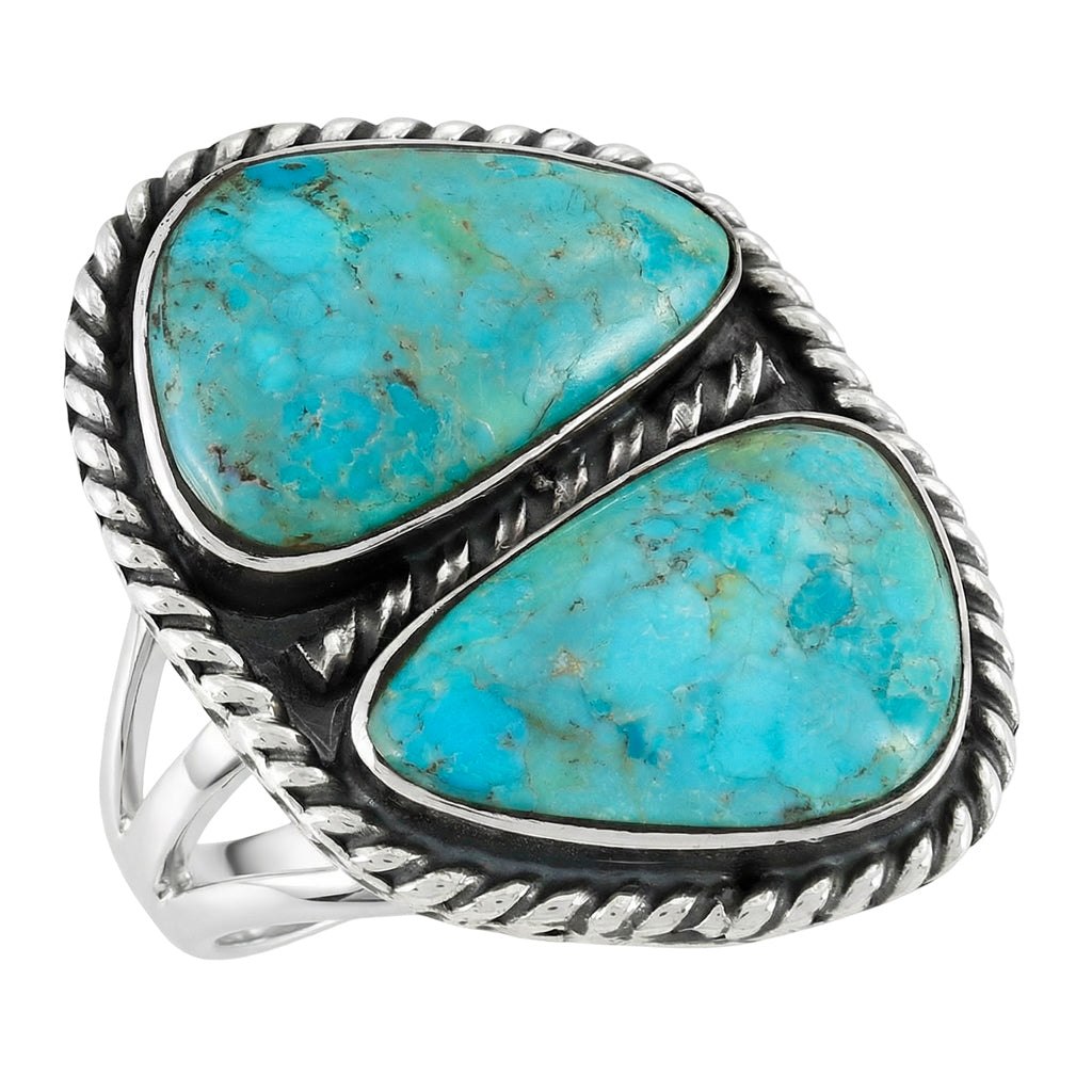 Turquoise Ring Sterling Silver R2581-C75