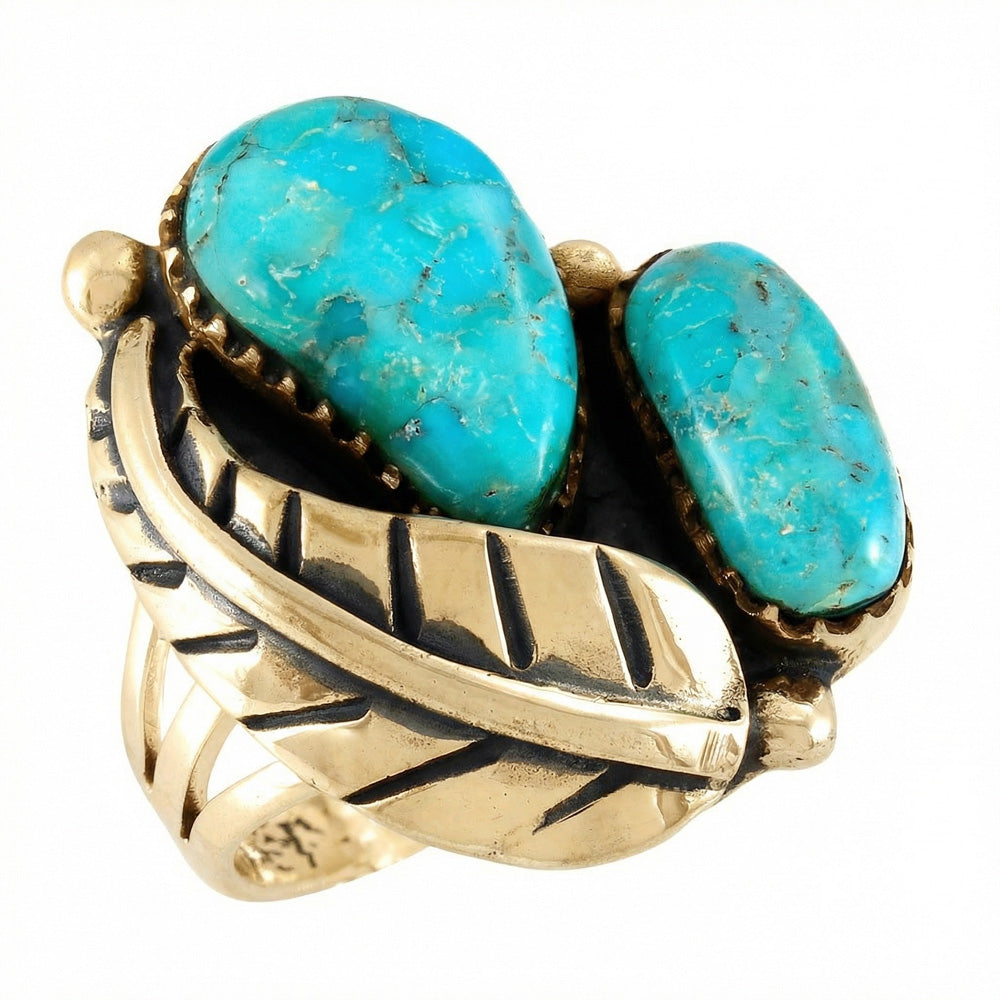 Turquoise Ring GoldCopper™ R2582-LG-GB-C75
