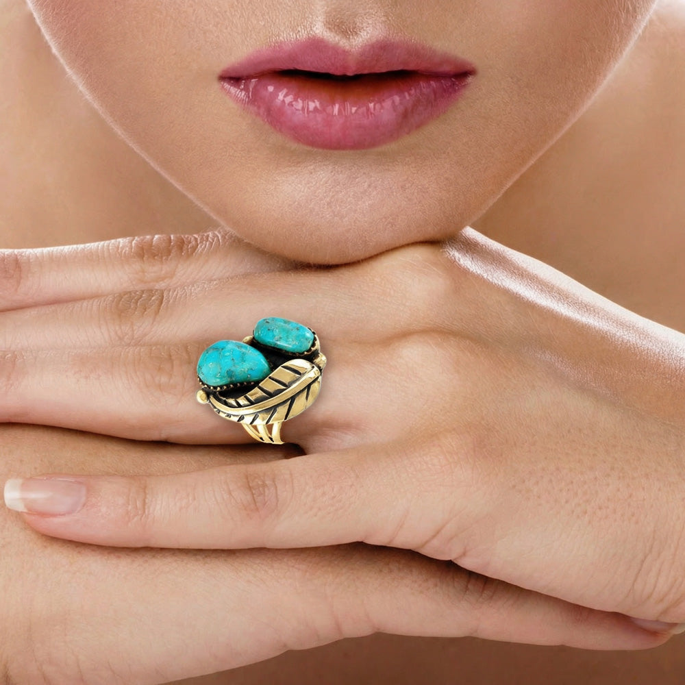 Turquoise Ring GoldCopper™ R2582-LG-GB-C75