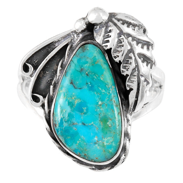 Turquoise Ring Sterling Silver R2583-C75