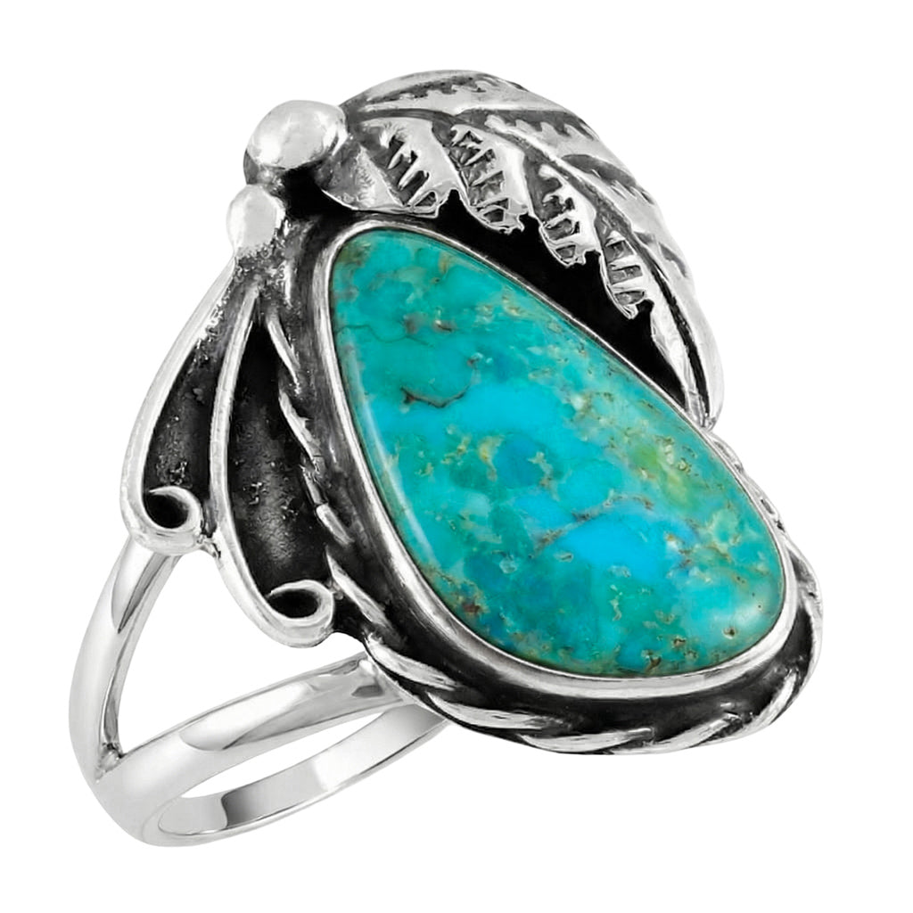 Turquoise Ring Sterling Silver R2583-C75