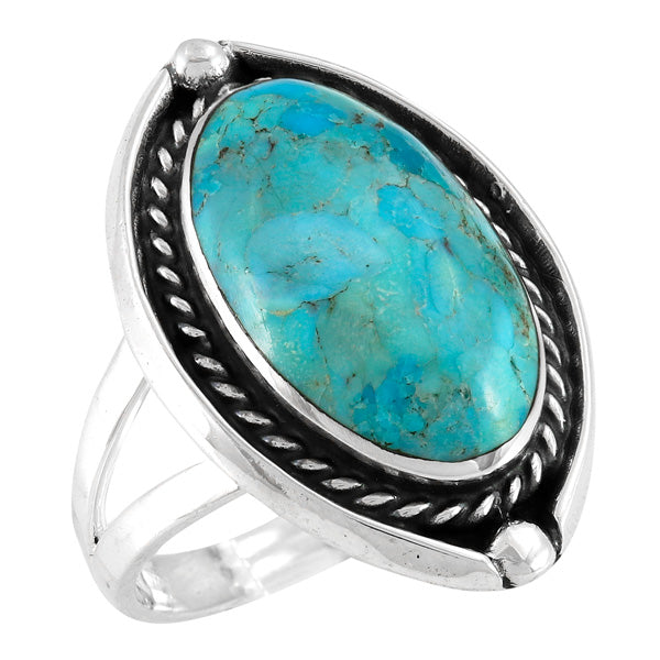 Turquoise Ring Sterling Silver R2584-C75