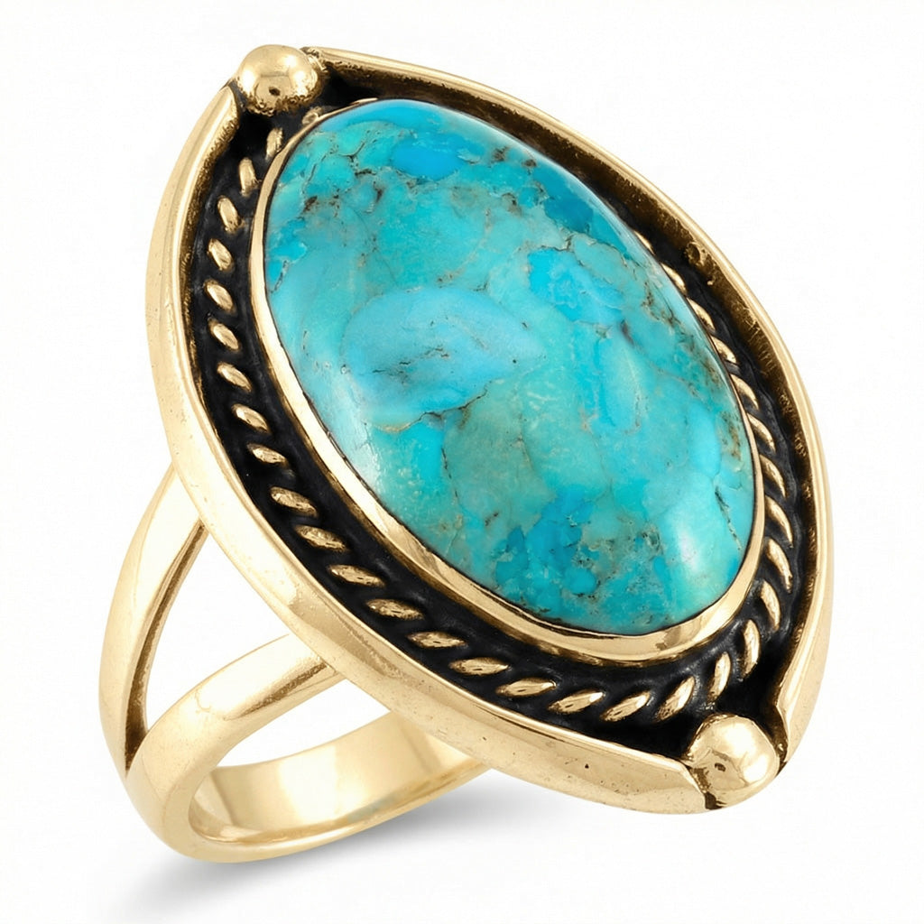 Turquoise Ring GoldCopper™ R2584-GB-C75