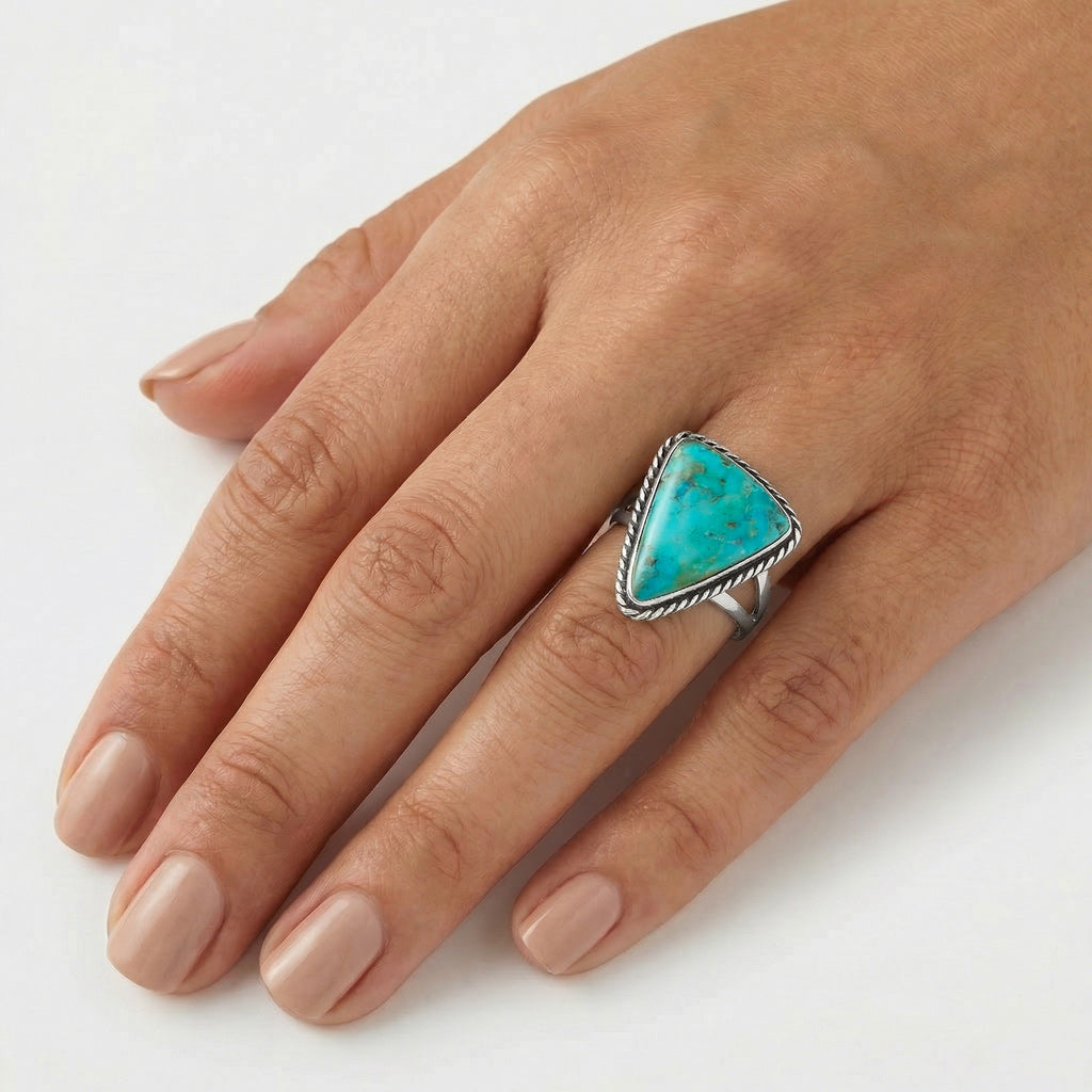 Turquoise Ring SilverBronzé R2586-SB-C75