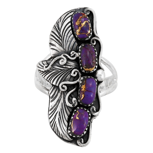 Purple Turquoise Ring Sterling Silver R2591-SM-C77