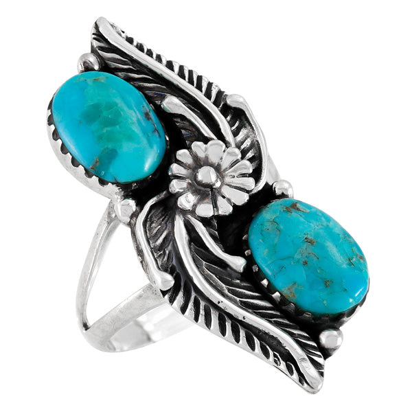 Turquoise Ring Sterling Silver R2597-C75