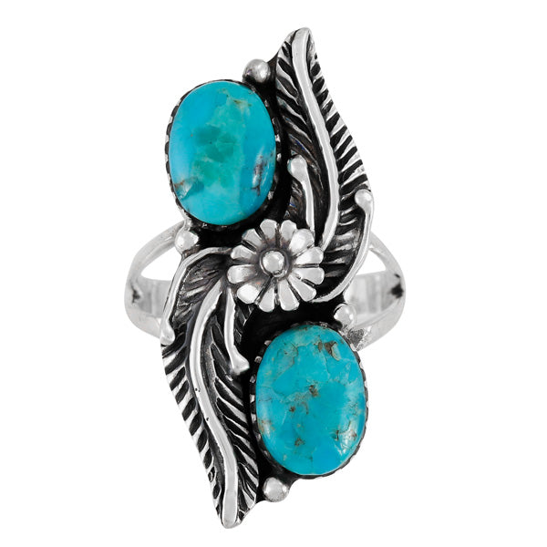 Turquoise Ring Sterling Silver R2597-C75