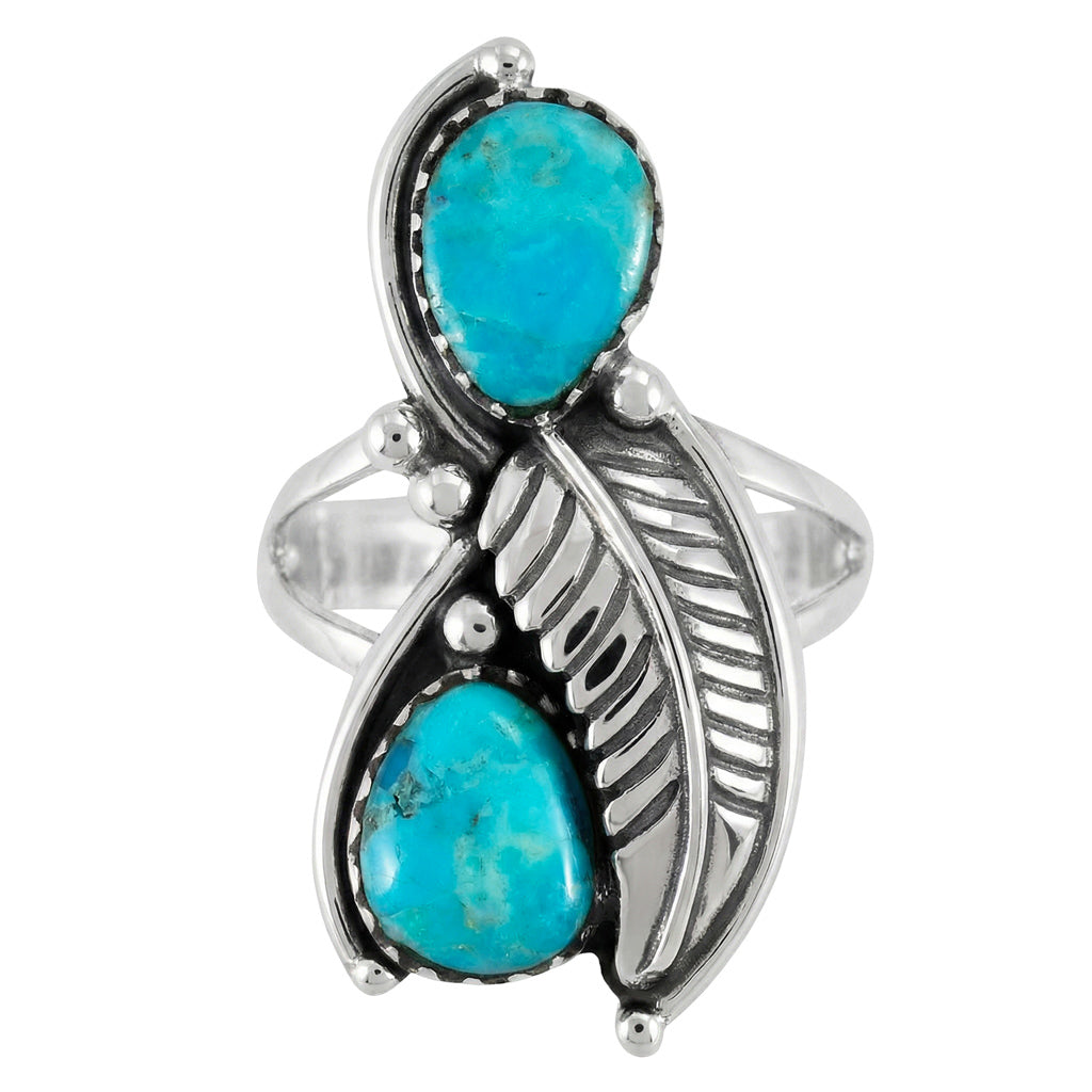 Turquoise Ring Sterling Silver R2598-C75