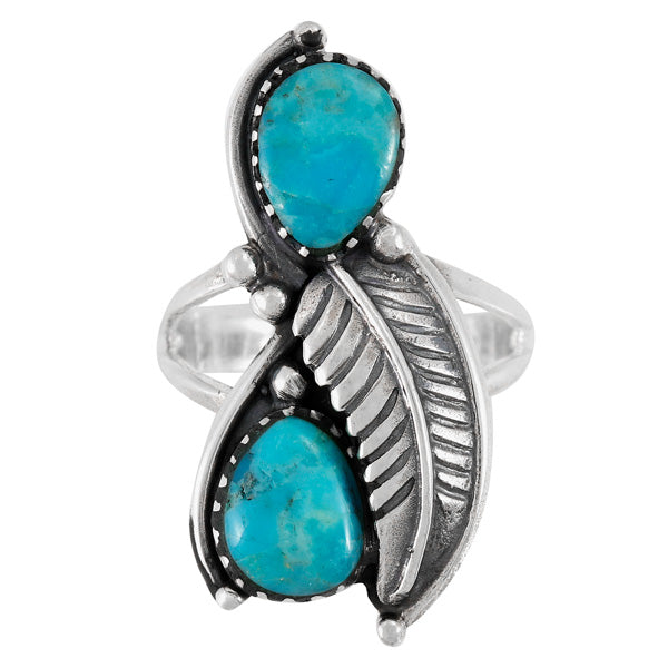 Turquoise Ring Sterling Silver R2598-C75