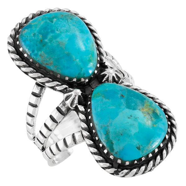 Turquoise Ring Sterling Silver R2599-C75