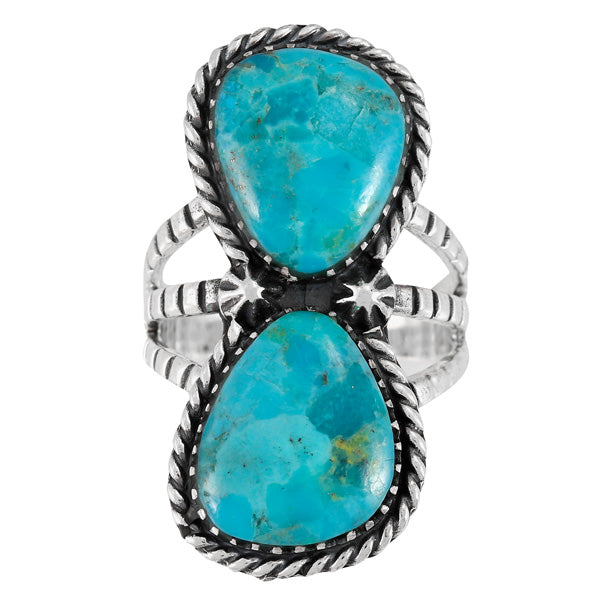 Turquoise Ring Sterling Silver R2599-C75