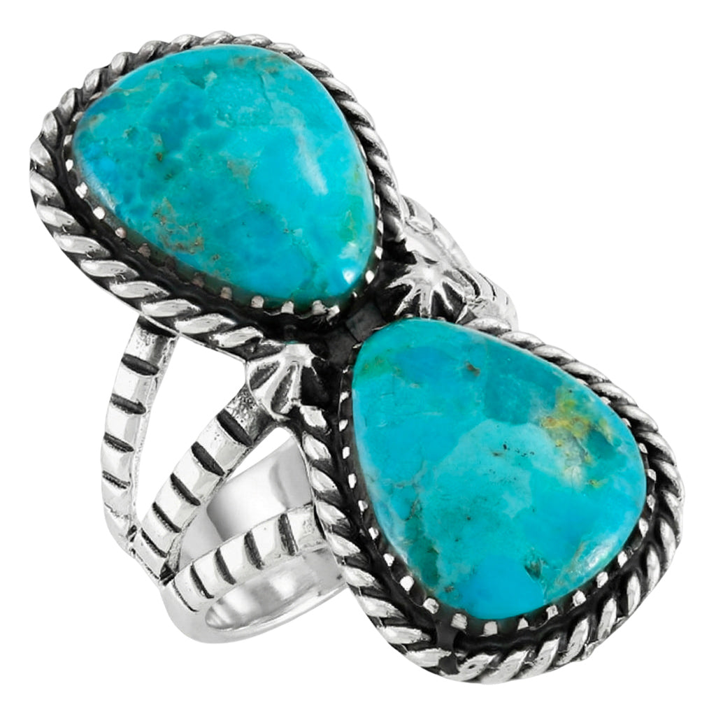 Turquoise Ring Sterling Silver R2599-C75