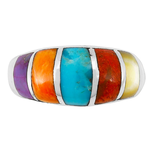 Multicolor Ring Sterling Silver R2600-C01