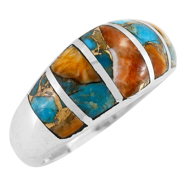 Spiny Turquoise Ring Sterling Silver R2600-C89