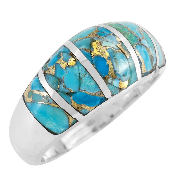 Matrix Turquoise Ring Sterling Silver R2600-C94