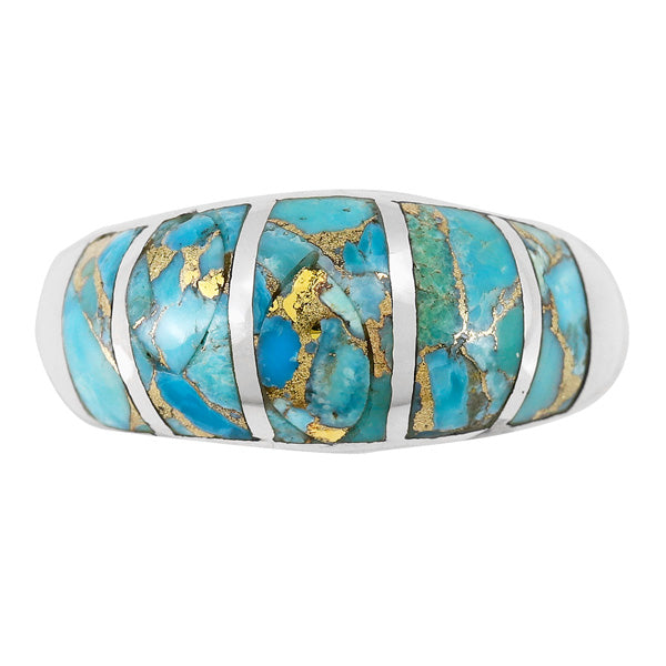 Matrix Turquoise Ring Sterling Silver R2600-C94