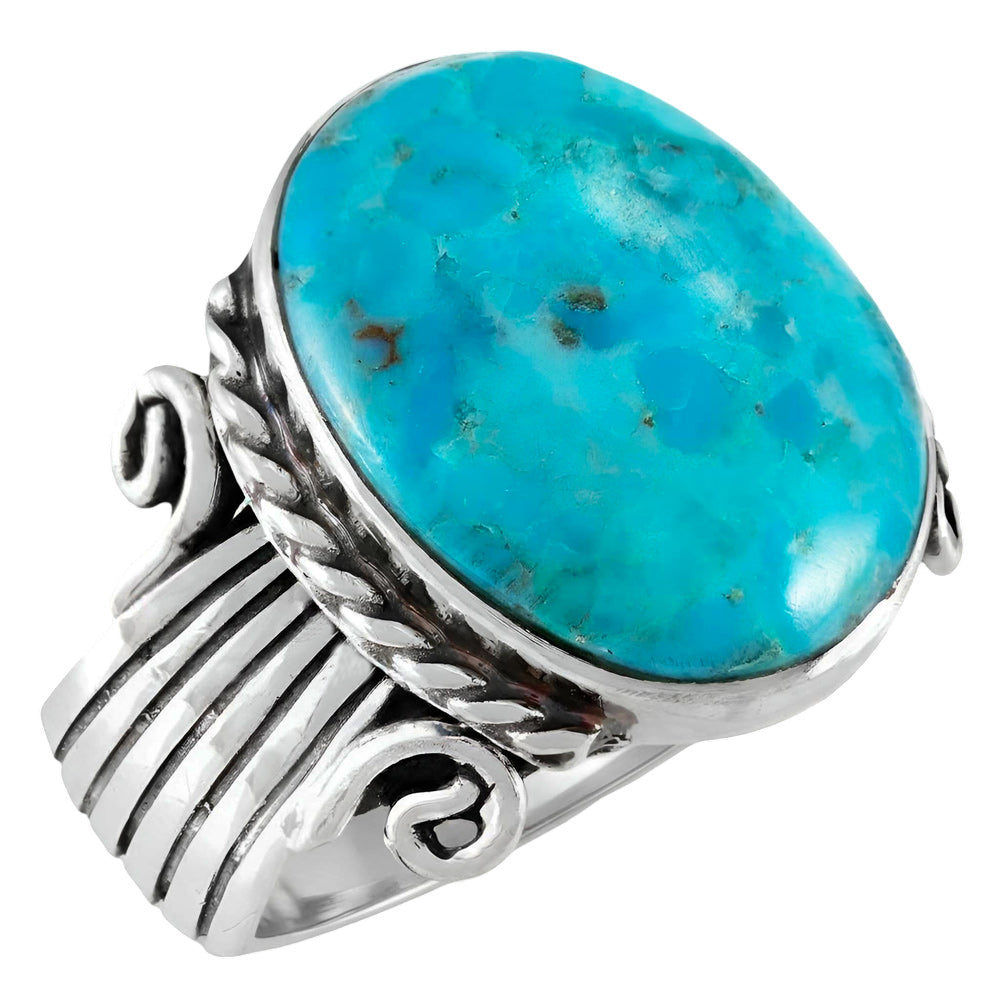 Turquoise Ring Sterling Silver R2604-C75