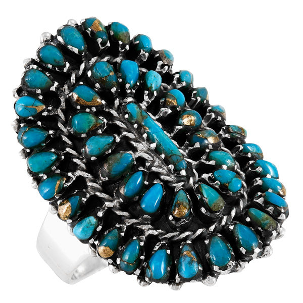 Matrix Turquoise Ring Sterling Silver R2606-C84