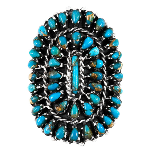 Matrix Turquoise Ring Sterling Silver R2606-C84