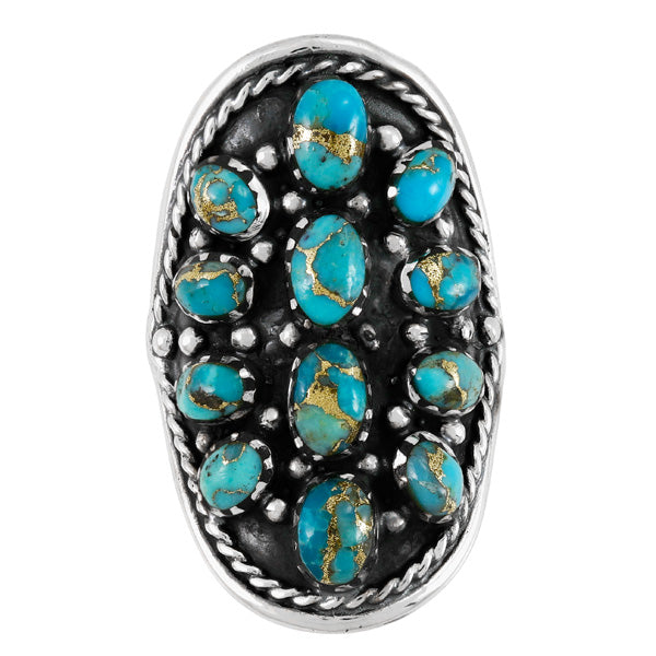 Matrix Turquoise Ring Sterling Silver R2611-C84