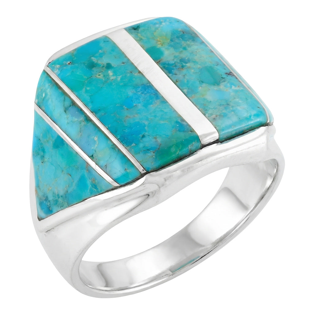 FINAL CLEARANCE - Turquoise Ring SilveryCopper™ R2613-SB-C05