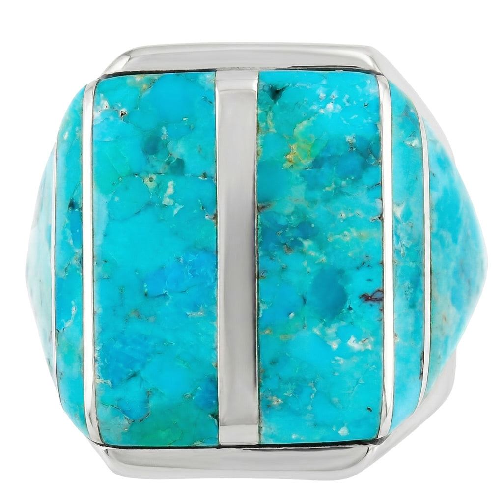 FINAL CLEARANCE - Turquoise Ring SilveryCopper™ R2613-SB-C05