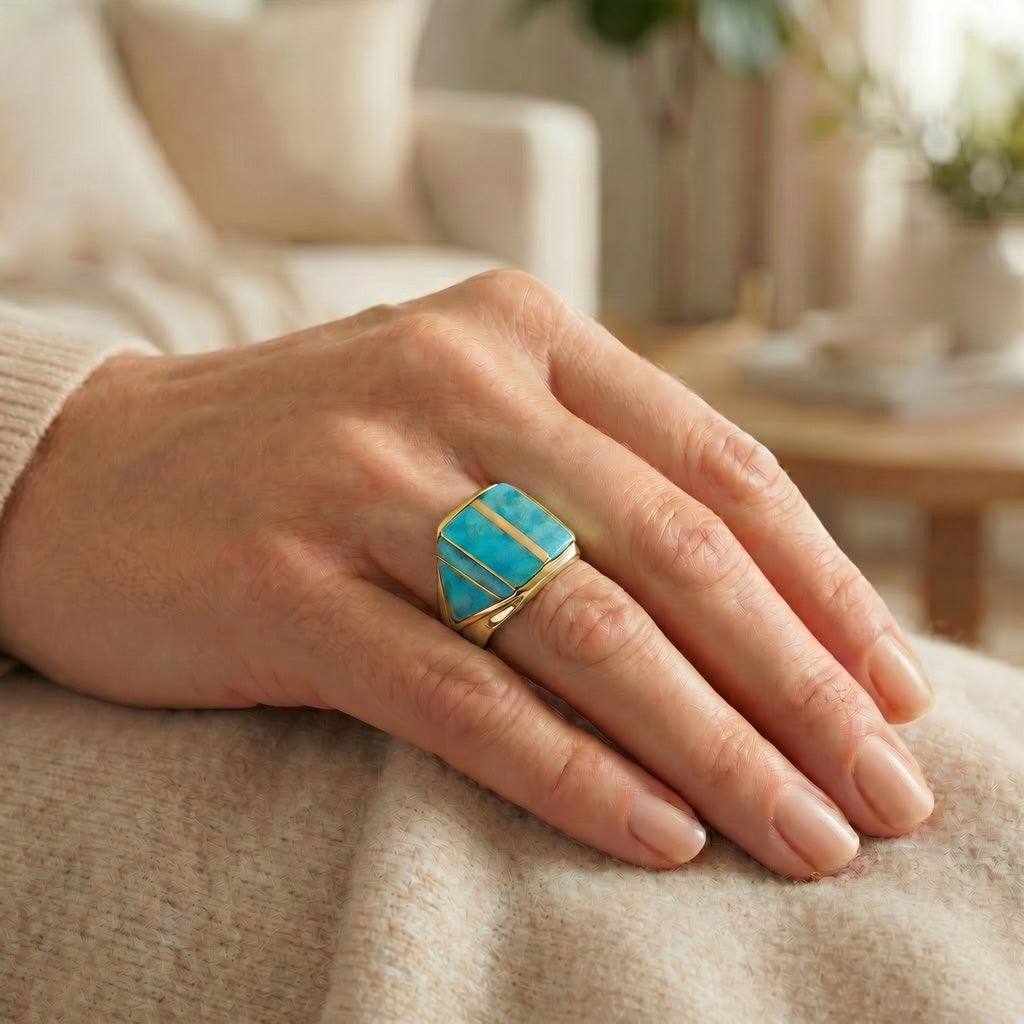 Turquoise Ring GoldCopper™ R2613-GB-C05