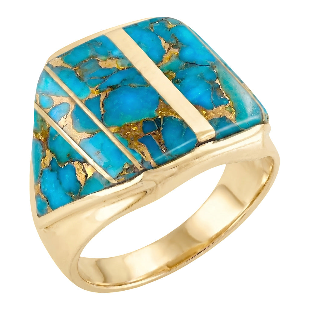 Matrix Turquoise Ring GoldCopper™ R2613-GB-C84