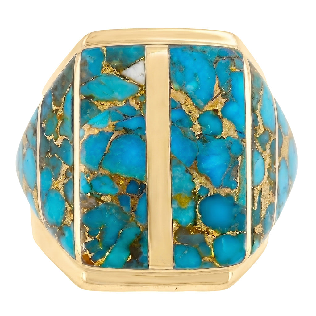 Matrix Turquoise Ring GoldCopper™ R2613-GB-C84