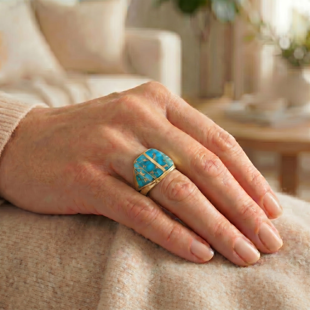 Matrix Turquoise Ring GoldCopper™ R2613-GB-C84