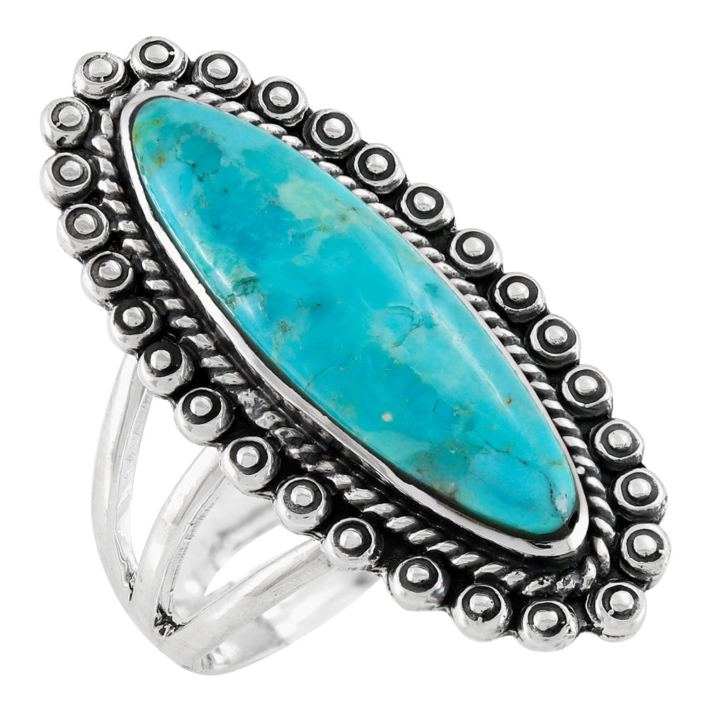 Turquoise Ring SilverBronzé R2614-SB-C75