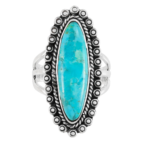 Turquoise Ring Sterling Silver R2614-C75