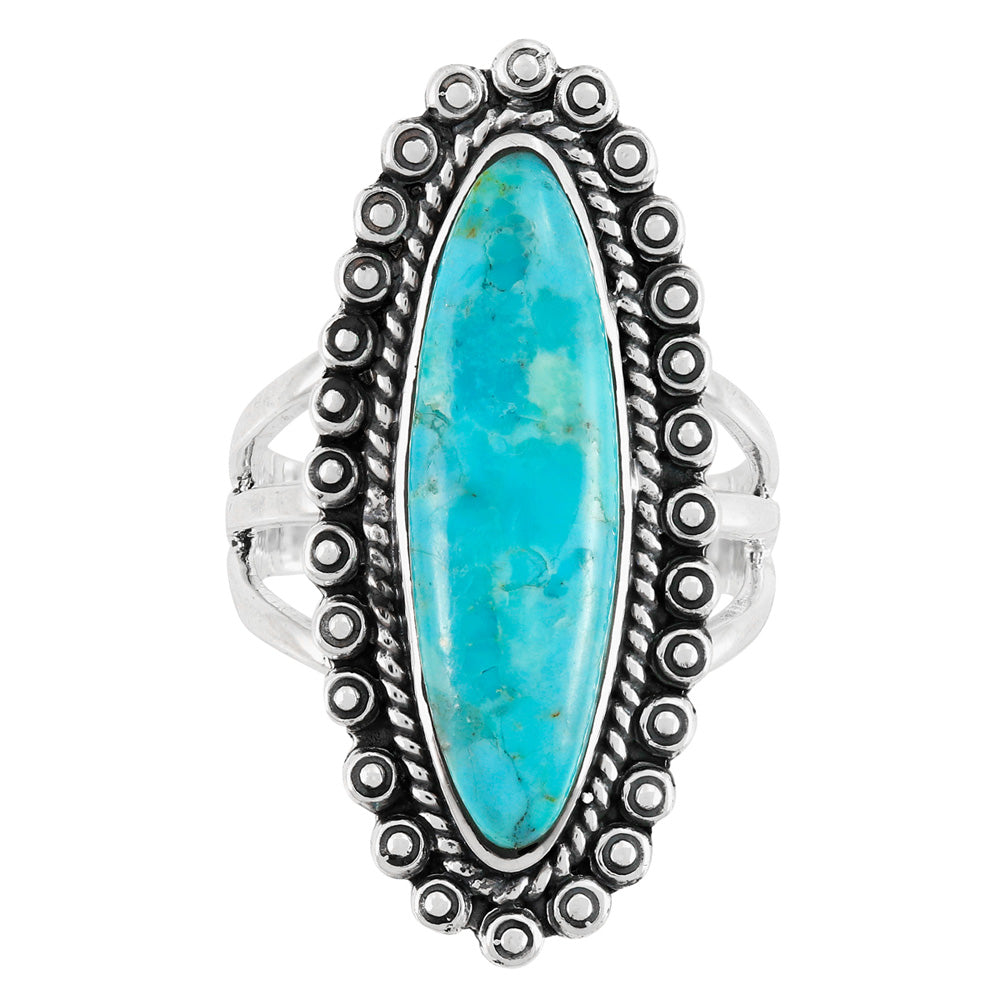 Turquoise Ring SilverBronzé R2614-SB-C75