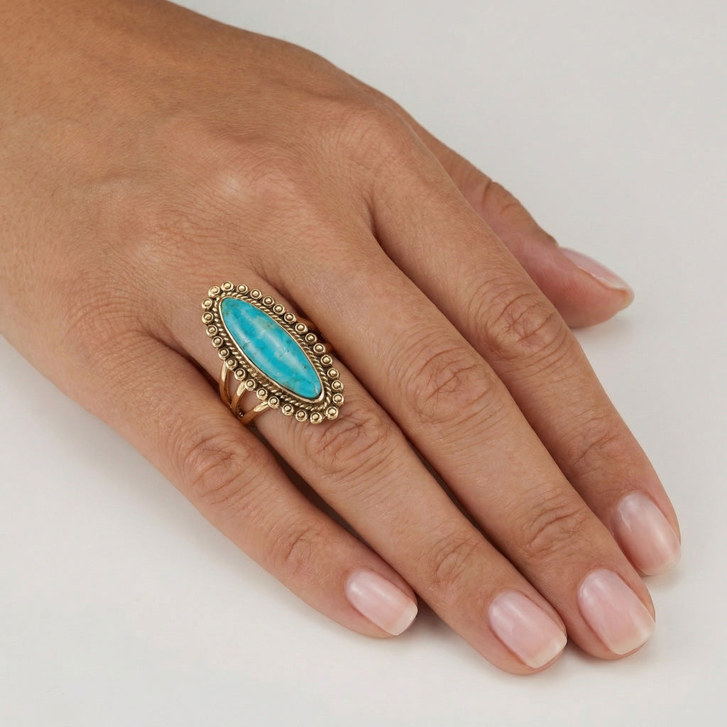 Turquoise Ring GoldCopper™ R2614-GB-C75