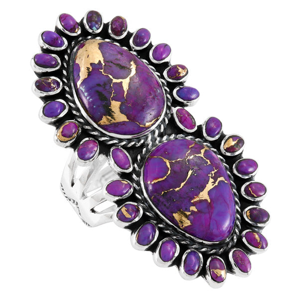 Purple Turquoise Ring Sterling Silver R2617-C77