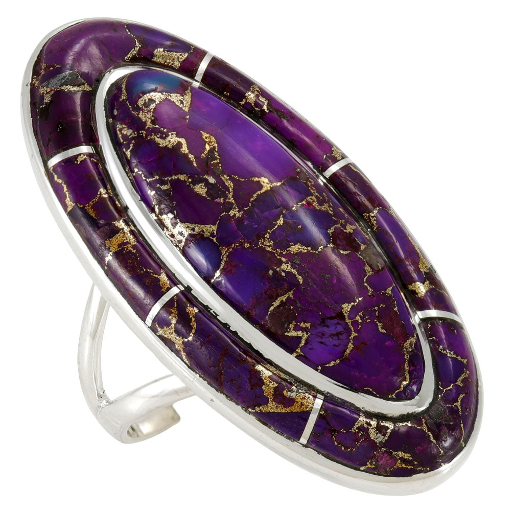 Purple Turquoise Ring Sterling Silver R2618-C77