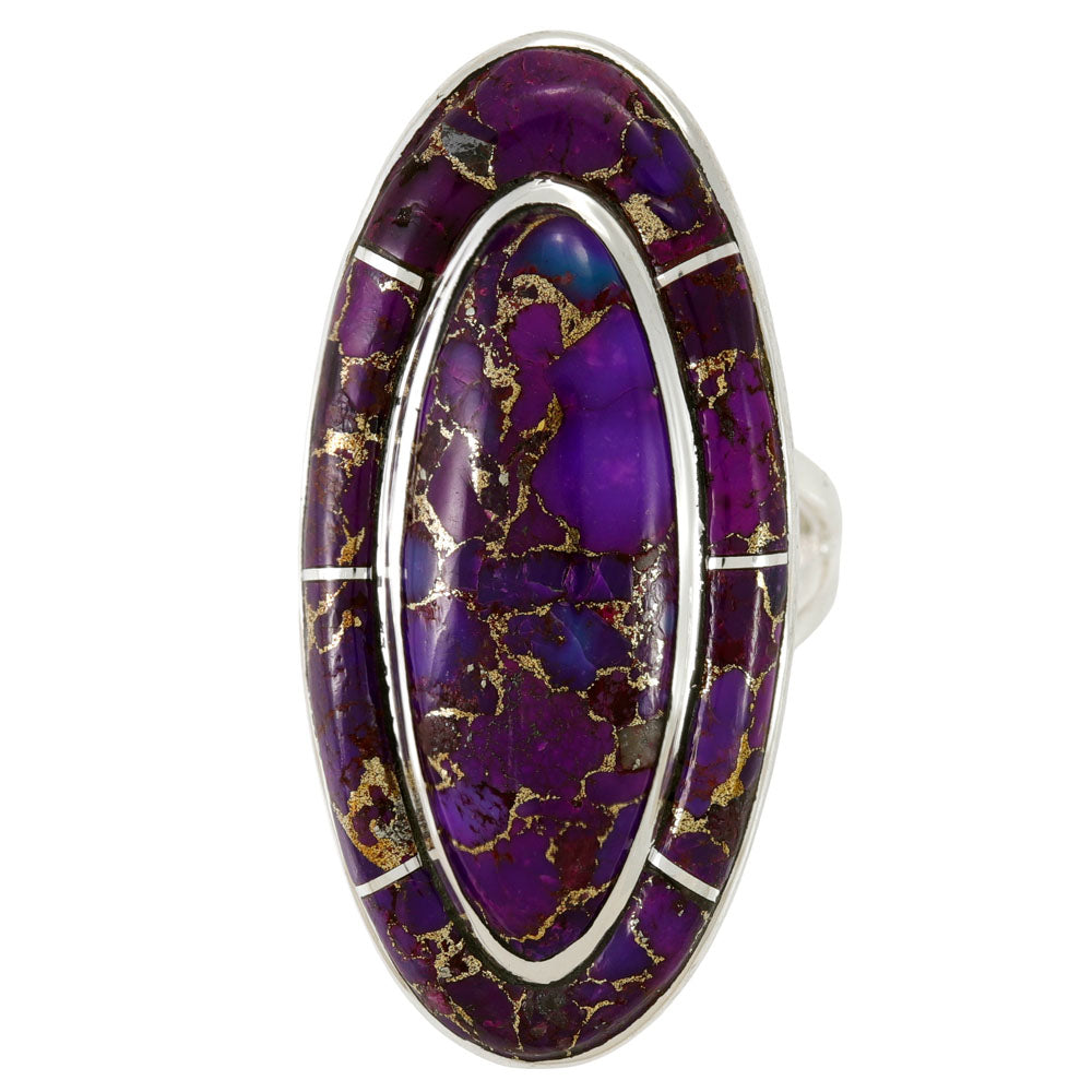 Purple Turquoise Ring Sterling Silver R2618-C77