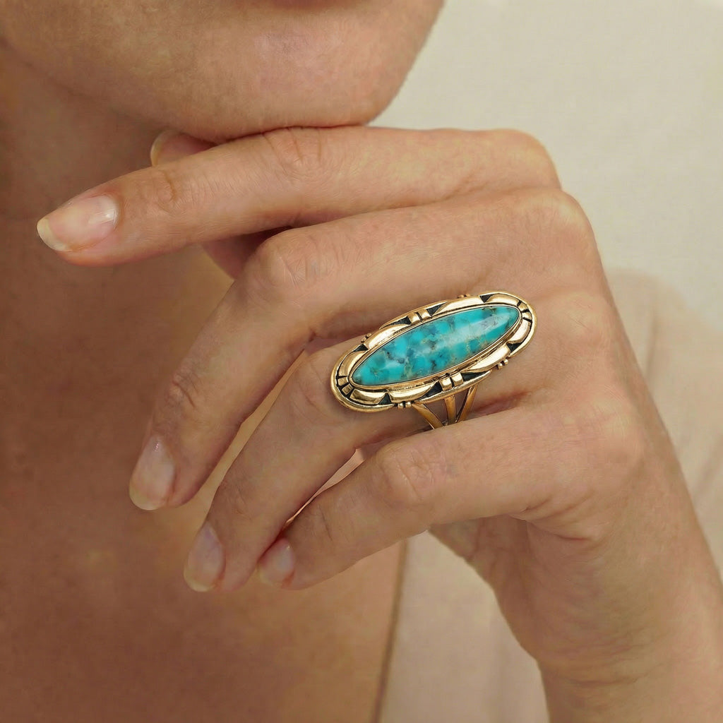 Turquoise Ring GoldCopper™ R2619-GB-C75