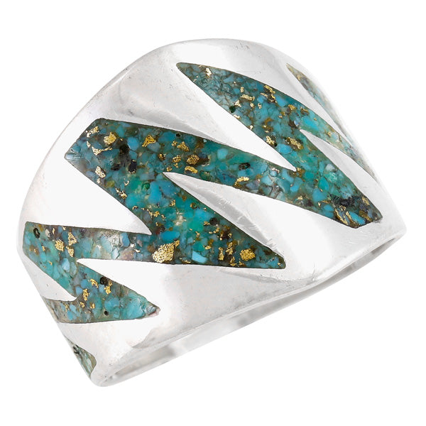 Matrix Turquoise Ring Sterling Silver R2620-C104
