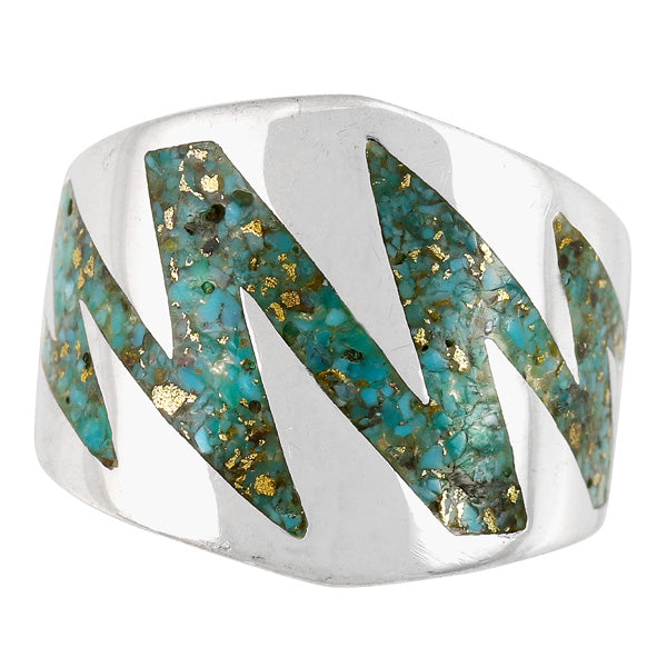 Matrix Turquoise Ring Sterling Silver R2620-C104