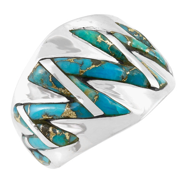 Matrix Turquoise Ring Sterling Silver R2620-C84