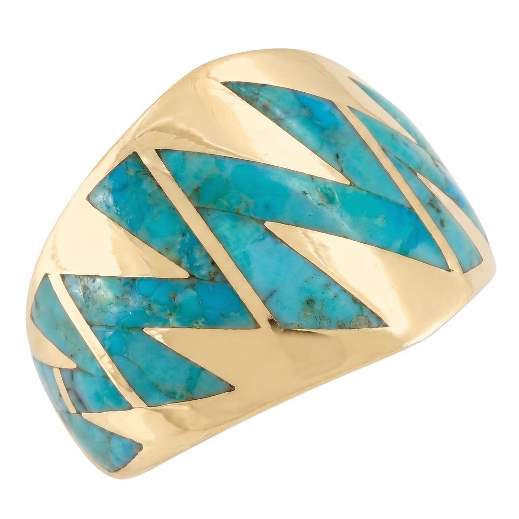 Turquoise Ring GoldCopper R2620-GB-C05