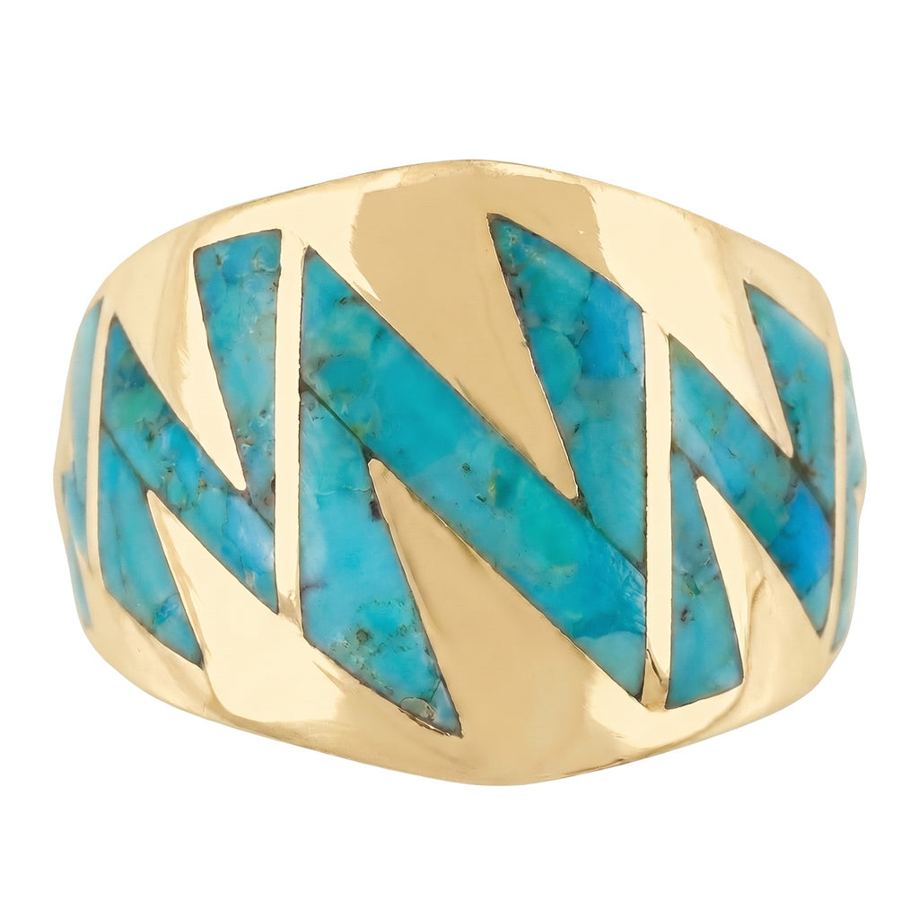Turquoise Ring GoldCopper R2620-GB-C05