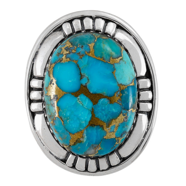 Matrix Turquoise Ring Sterling Silver R2622-C84