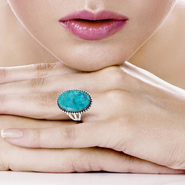 Turquoise Ring Sterling Silver R2624-C75