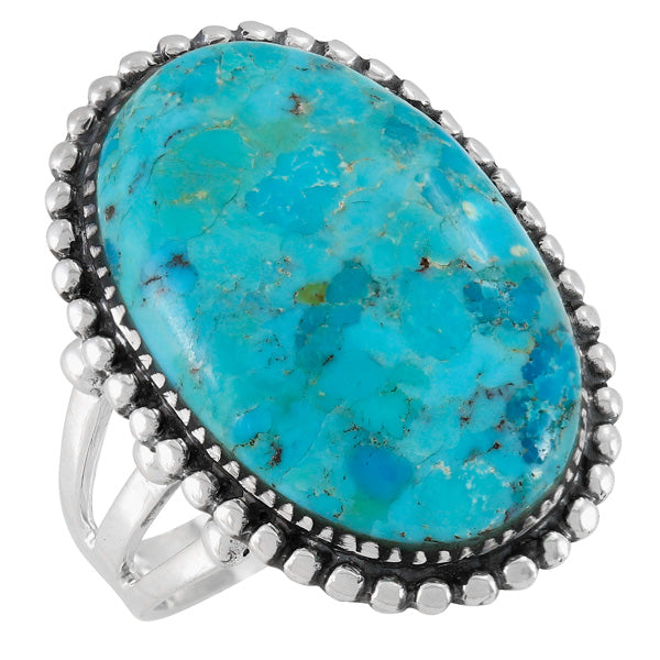 Turquoise Ring Sterling Silver R2624-C75