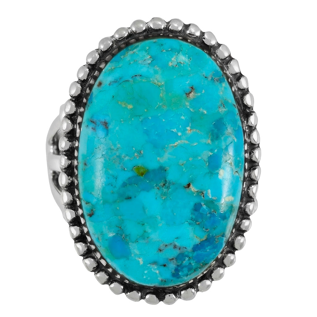 Turquoise Ring Sterling Silver R2624-C75