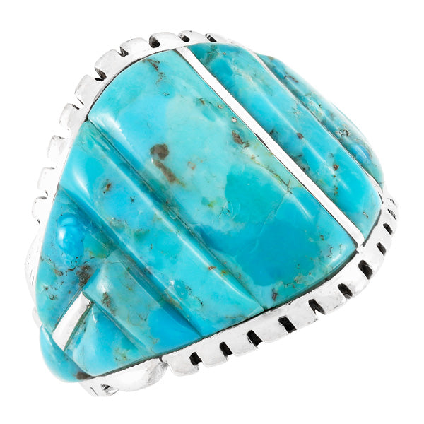 Turquoise Ring Sterling Silver R2630-SM-C75