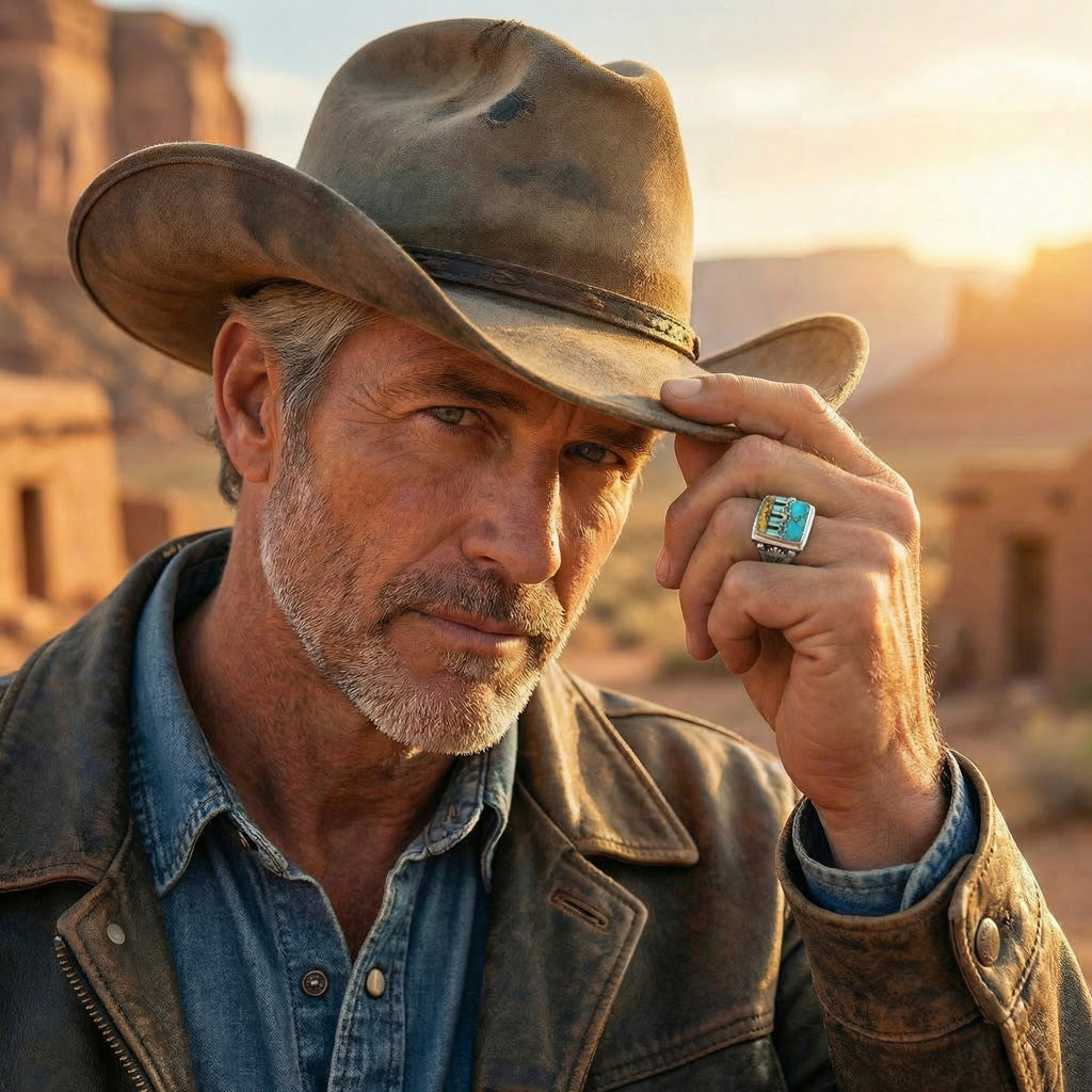 Multi Gem Ring Sterling Silver R2634-C43 (Unisex, Sizes 9-14)