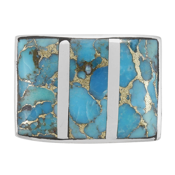 Men's Matrix Turquoise Ring Sterling Silver R2641-C84 (Sizes 9-13)